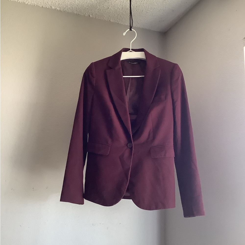 Victoria Secret Burgundy Skirt Suit